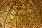 Colorful Holy Spirit gilded painting, Basilica of Notre Dame de Fourviere, Lyon, France. Art Print